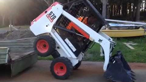 Bobcat loading without ramps