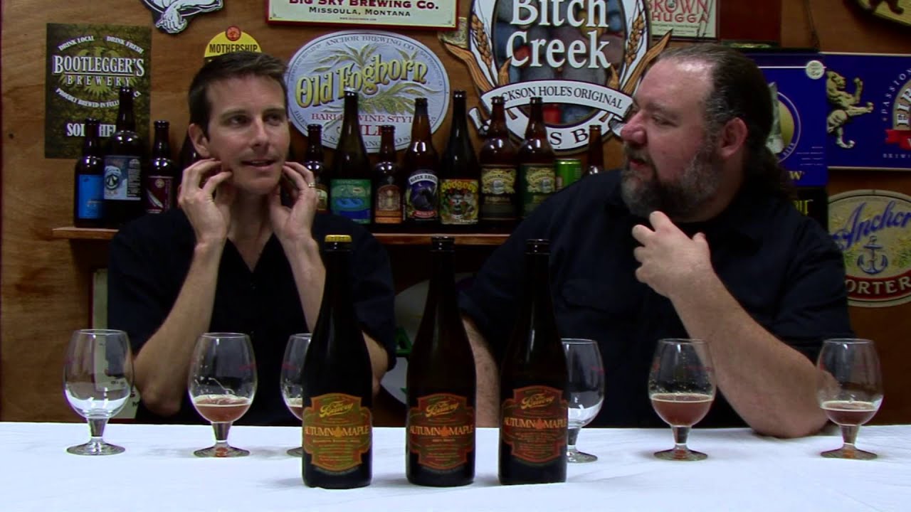 ABTV - Beer Tasting 152 - Autumn Maple Side by side