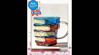 Book Coffee Mug Painted Book Coffee Cup Tea Mug Drinkware Tumbler Funny Decor Desk Accessories fo...