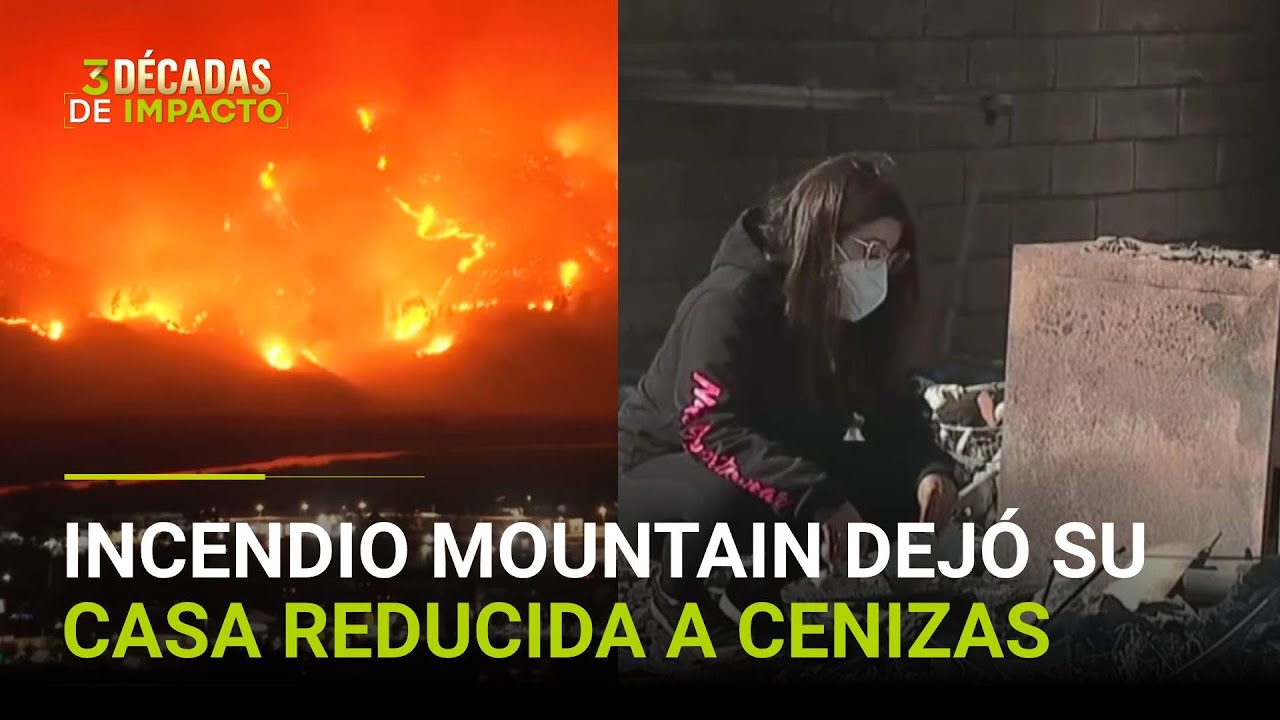 Evacuó su casa por el incendio Mountain y la encontró reducida a ...
