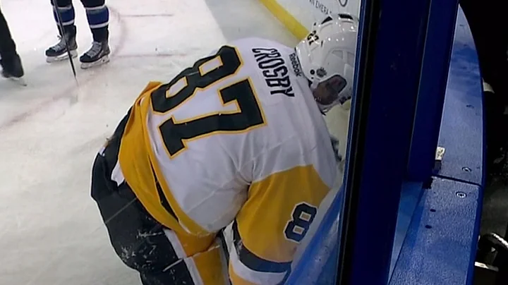 Crosby shaken after Witkowski hits him from behind and into boards