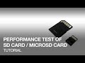 [Preparation before sound and video recording] Performance test of SD card/microSD card