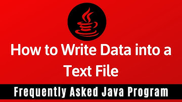 Frequently Asked Java Program 30: How To Write Data Into Text File
