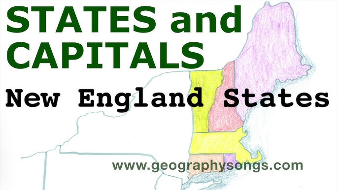 Us States And Capitals New England States Youtube Us States And Capitals New England States Youtube
