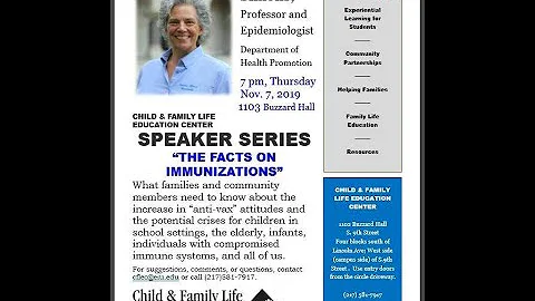 The Facts on Immunizations Presented by Dr. Sheila...