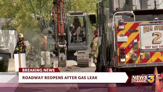 Gas leak temporarily shuts down roadway in Palm Springs