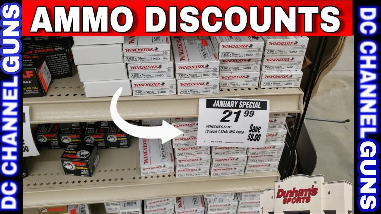 " AMMO SAVINGS " Dunham's Sports Ammunition Special For January