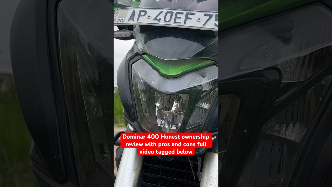 Dominar 400 headlight review 
