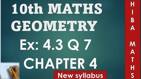 10th maths chapter 4 exercise 4.3 question 7 tn samacheer hiba maths