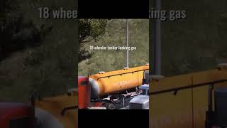 18-Wheeler Leaking Gas Erupts in Massive Explosion!#shorts #trendingshorts  #newyoutuber