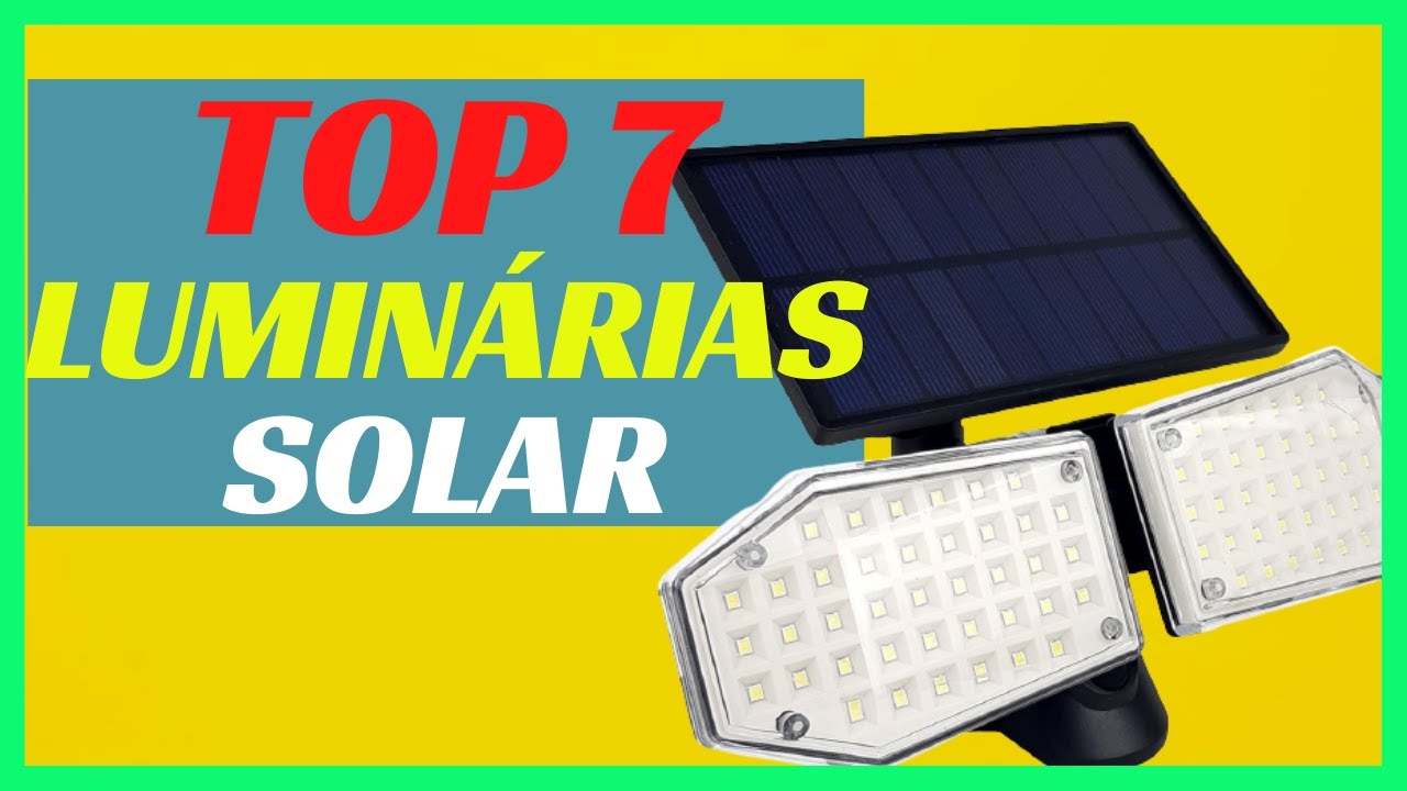 Top 7 | Melhores Luminárias solar em 2021| Luminária solar Led de Parede✅