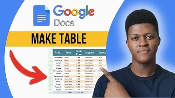 How To Make Table in Google Docs (2025)