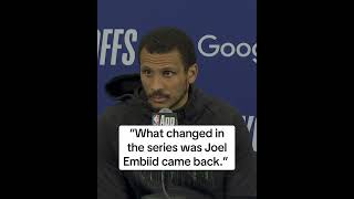 Joe Mazzulla says Joel Embiid was the difference maker in the Celtics’ series against the 76ers
