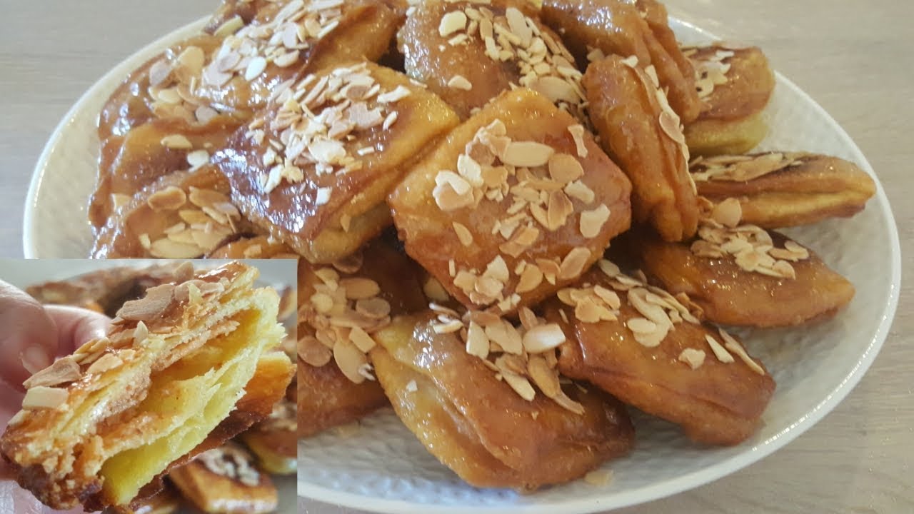 رغيفات العيد باللوز معسلين ومقرمشين لذاااذ/ mini ghrayaf aux amandes croustillante