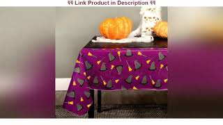 Info Halloween Tablecloths 3-Pack - Witch Pumpkin and Ghost Decorations