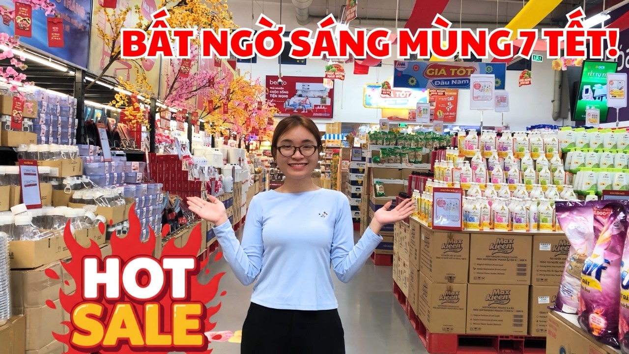 SIÊU THỊ SÀI GÒN! BẤT NGỜ SÁNG MÙNG 7 TẾT!