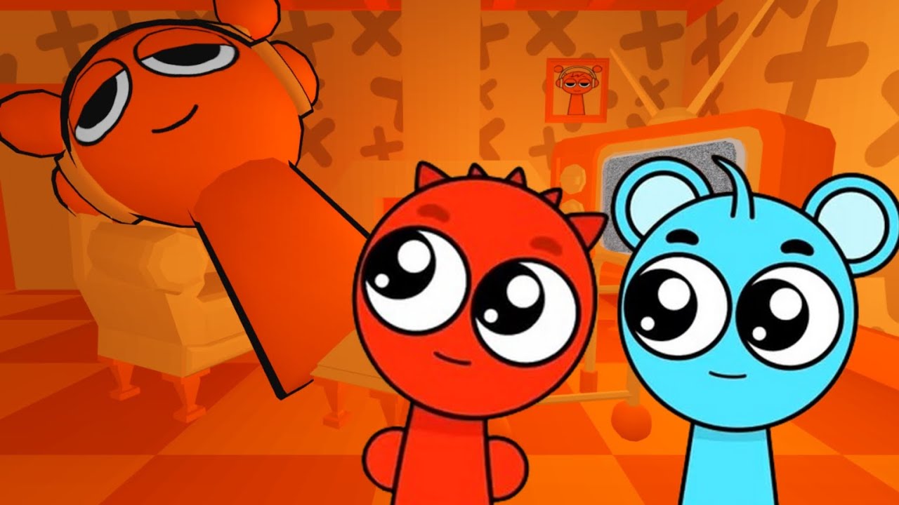 Sprunki Baby Raddy & Sky Played Sprunki Oren House Escape Obby in ...