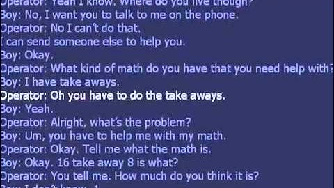 Kid Call 911 For Help With Math