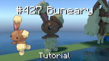How to build a Pokémon buneary statue in Minecraft (Tutorial)
