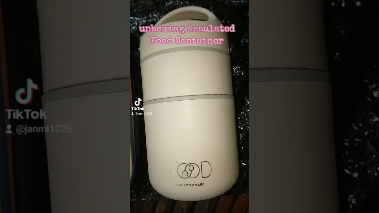 unboxing insulated Food Container best for work and school