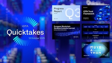 IOTA QuickTakes 13.10.2025: Trust Framework, DPP Demo, European Sandbox, Q3 Report, MOVEATHON Europe
