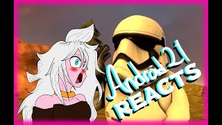 Android 21 Reacts To | Perfect Cell VS Stormtrooper & Zarbon