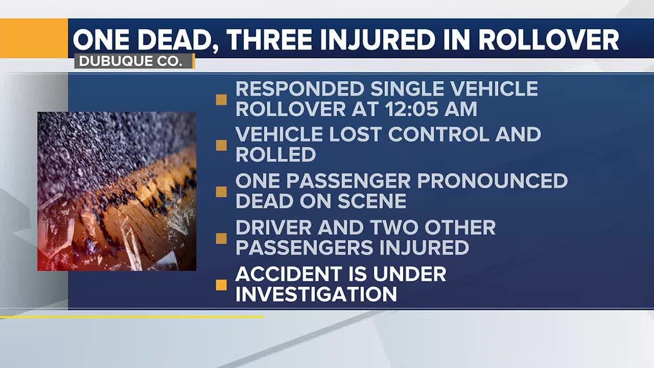 One Dead and Three Injured in Rollover Accident - YouTube