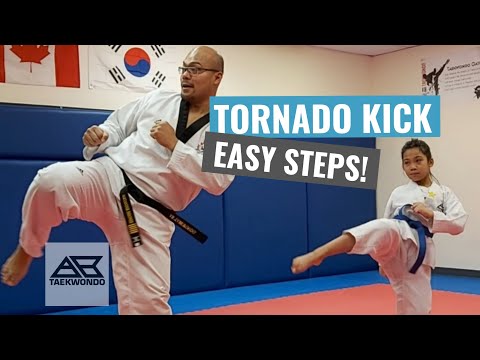 Tornado Kick:Easy Steps