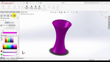 Solidworks tutorial- how to make flower vase