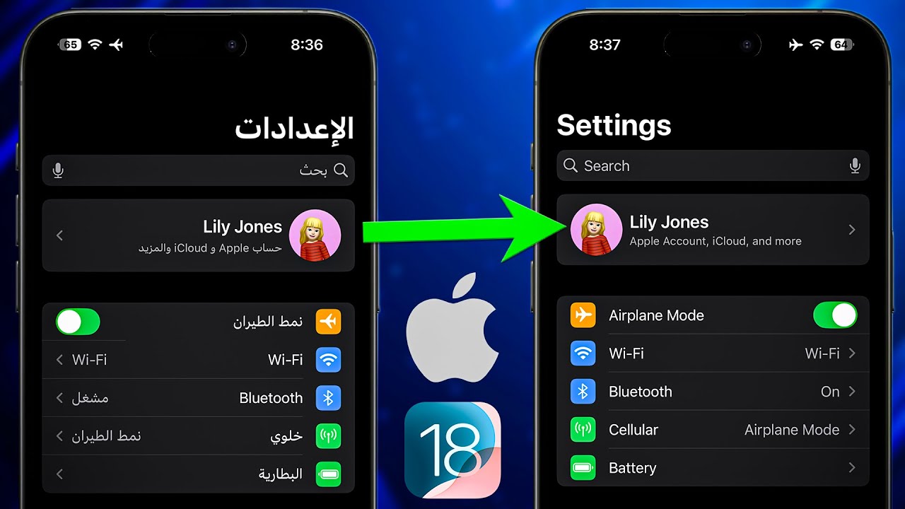 How To Change iPhone Language From Arabic To English - YouTube