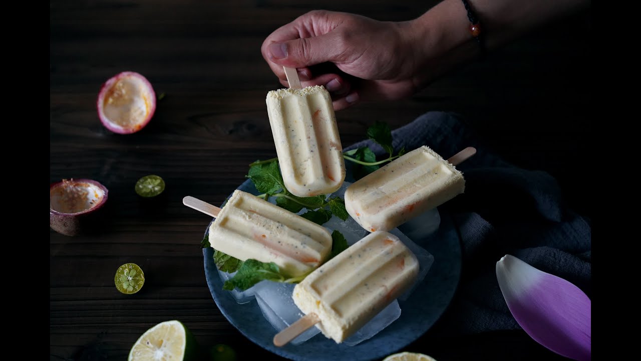 Homemade vegan popsicles