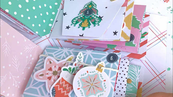 Christmas Advent Tutorial Mini Envelope Album DIY Embellishment Book @HipKitClub