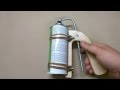 Home made wooden spray can gun handle