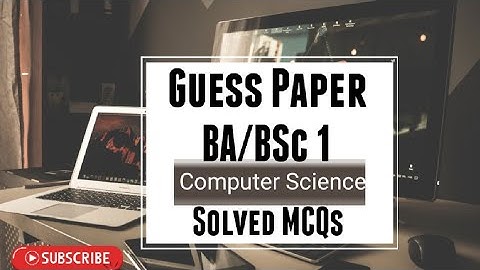Guess paper| Solved MCQs| BA Part 1 Comp.Sci. #guesspaper #pu #bapart1 #visualbasic #IT