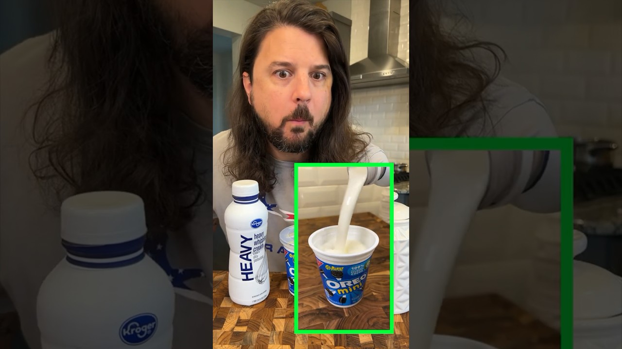 How I made cookies and cream ice cream pt1 