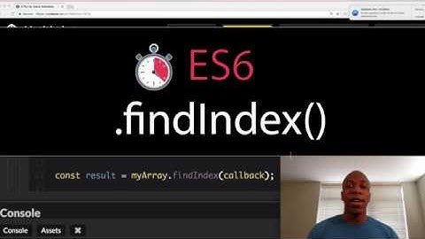 Javascript in a Minute: ES6 findIndex()