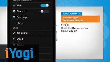 How to adjust the screen timeout in Sony® Xperia™ Z :Tutorial
