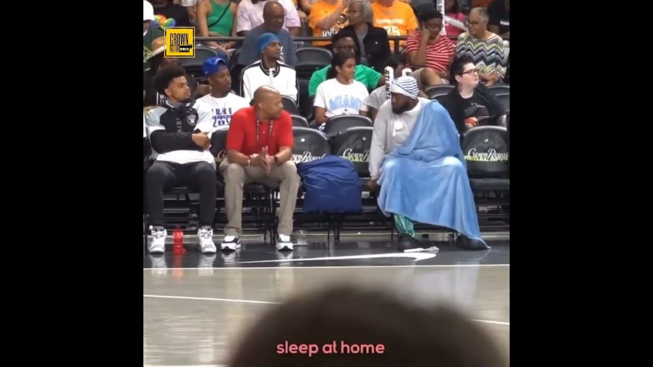 Jidion gets banned from all nba events for sleeping during a wnba game