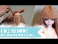 Making a BJD alpaca wig with a fringe