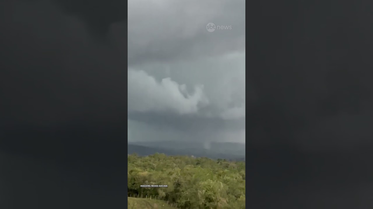 Tornado atinge municípios do Rio Grande do Sul e assusta moradores | #sbtnews