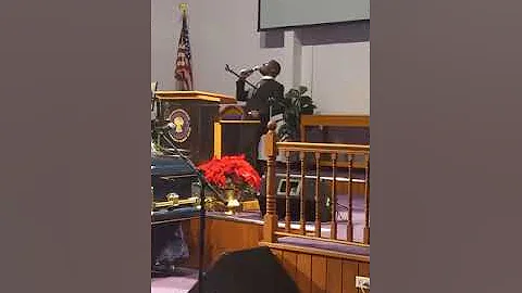 Pastor Byron Terrell II eulogizing our Dad Byron T...