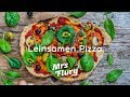 Vegane Low Carb Pizza aus Leinsamen und Chiasamen / Gesunde  Paleo Pizza Rezept
