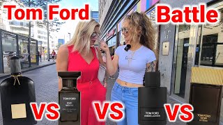 Women React to Tom Ford Noir Extreme, Black Orchid, Oud Wood & Ombre Leather ? Fragrance Battle