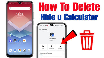 How to uninstall hide u calculator app | hideu calculator app delete kaise kare |calculator hide app