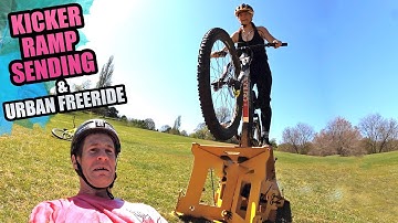 KICKER RAMP SENDING AND URBAN MTB FREERIDE