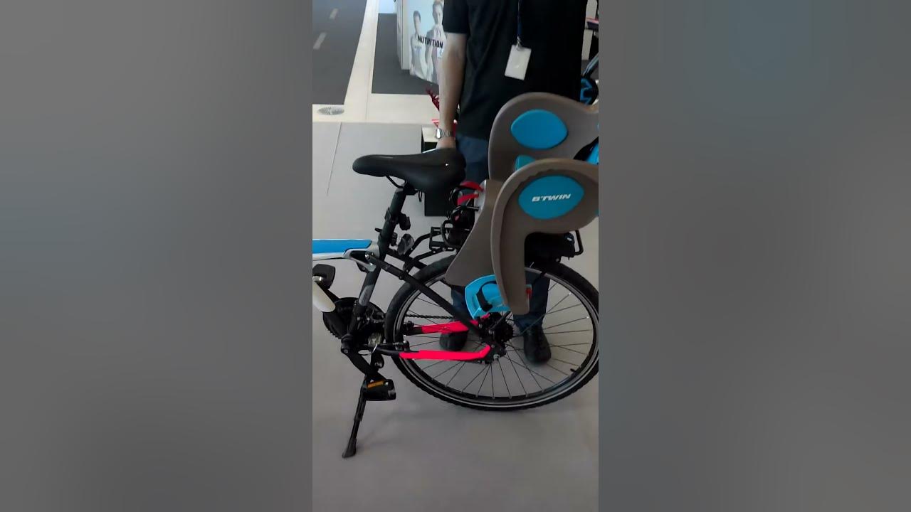 de una silla portabebés en la bicicleta YouTube