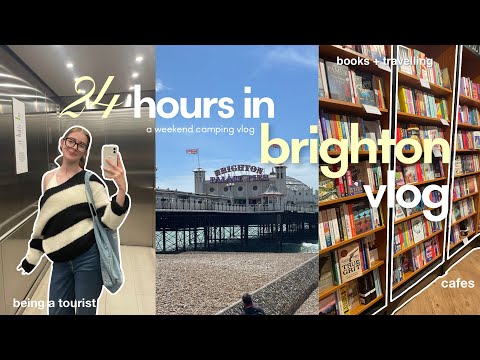 a weekend camping vlog 🏕️ the lanes: brighton, canterbury, waterstones, cafes and being a tourist ☀️