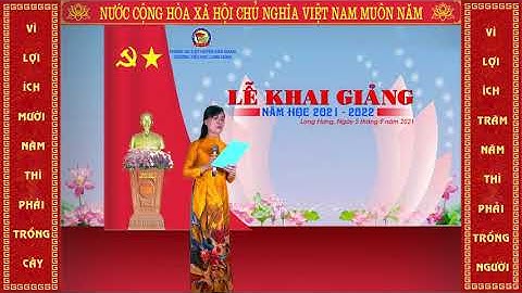 LỄ KHAI GIẢNG TRỰC TUYẾN TRƯỜNG TIỂU HỌC LONG HƯNG NĂM HỌC 2021   2022