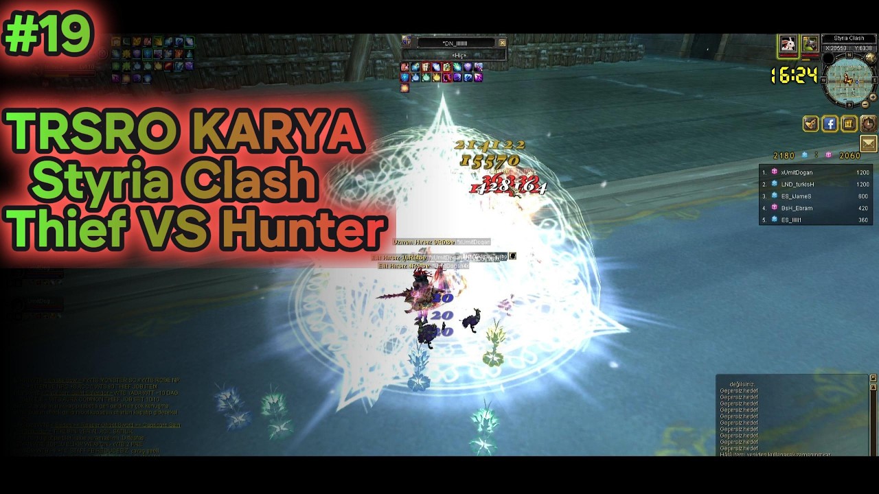 TRSRO Karya Styria Clash Kapışması Thief vs Hunter Job War #mmorpg #silkroad #trsro