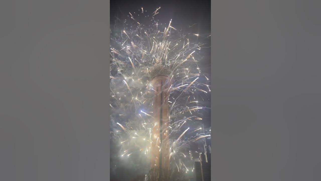 Reunion Tower Fireworks New Years 2024 2024 dallas newyear YouTube